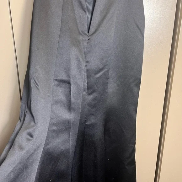 David’s Bridal Strapless Beaded Formal Long 90’s Y2K Prom Gown Black Size 2 - Picture 11 of 11